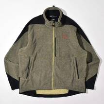 ARC’TERYX GAMMA AR POLARTEC FLEECE JACKET XXL LIGHT MASTERED アークテリクスガンマ フリース ジャケット マスタード ブラック _画像1