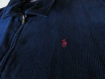 ポロ ラルフローレン　スイングトップ　コーデュロイ　ジャケット　ブルゾン　ネイビー　USA製　POLO RALPH LAUREN　90s　M_画像6