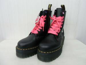  прекрасный товар Dr.Martens Dr. Martens × Sanrio 8 отверстие гонки выше ботинки ( примерно 22~23cm) толщина низ Sanrio сотрудничество Hello Kitty ki Kirara ⑨