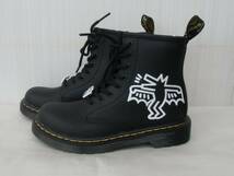 美品 Dr.Martens 子供用ブーツ (約19cm) ドクターマーチン×キースへリング 8ホール レースアップブーツ US1_画像3