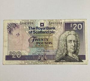 イギリス　スコットランド紙幣　20ポンド