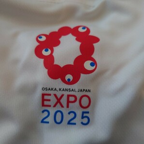 送料無料 EXPO2025 LL 自宅保管未使用品 ポロシャツ 万博 glimmer ミャクミャク エキスポ グリマー 白の画像5