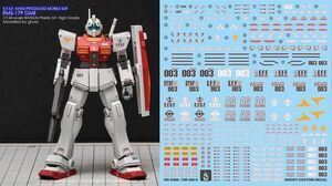 HG 1/144 ジムII 用水転写式デカール 他社製　ガンプラ　ガンダム　プラモデル