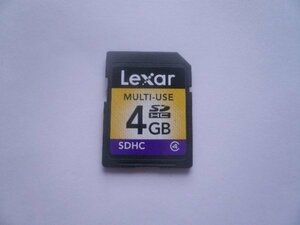 LEXAR　SDHCカード　4GB　