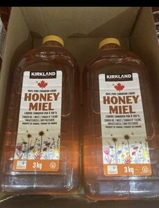 カークランド　ハチミツ　KIRKLAND HONEY MIEL 3kg 2本セット　コストコ　はちみつ