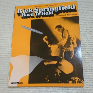 リック・スプリングフィールド ハード・トゥ・ホールド ロックギターベストコレクション Rick Springfield Hard To Hold