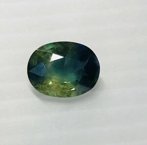 希少バイカラー！【GIA鑑定書付き！】 天然グリーンブルーサファイア 5.85Ct sapphire 12.58×9.68x5.55mm Corundum コランダム 宝石