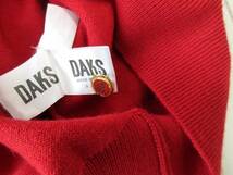 DAKS LONDON ダックスロンドン レディース ウールセーター 長袖 赤 レッド Mサイズ 日本製 毛100％ ウールニットセーター_画像5