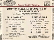 【入手難】シゲティ＆ワルター（NBC響）／モーツァルト：「フィガロの結婚」序曲、ヴァイオリン協奏曲第3番（＋それらのリハーサル）_画像2