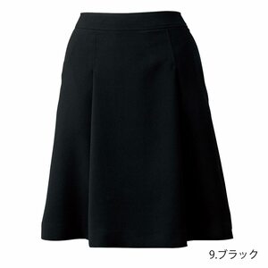 【新品】Folk_15号_スカート（9：ブラック）FS45887/黒/ソフトプリーツスカート/フォーク/かわいい会社事務服/おしゃれOL制服