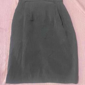※Bランク※【中古】Folk_7号タイトスカート(無地:ダークグレー)FS4030-2/フォーク/洗濯可能/かわいい会社事務服/おしゃれOL制服