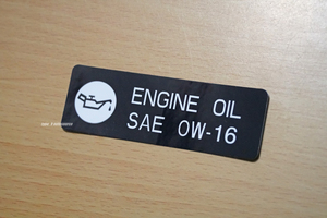 USトヨタ純正 19- TOYOTA RAV4 オイル ラベル 0W-16 USDM北米JDM AXAP54 MXAA52 MXAA54 AXAH52 AXAH54 50系 PHV PRIME カローラ ハリアー