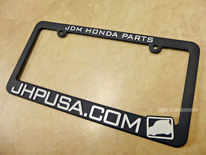 JAPAN HONDA PARTS ナンバーフレーム ライセンスフレーム-JHPUSA 2015 USDM北米JDM ホンダCIVICシビックACURAアキュラINTEGRAインテグラ