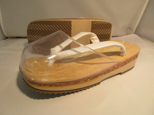 LL size (26,5~27cm) man sandals setta hour rain put on footwear ..... rain for zori white nose . with cover sponge bottom 