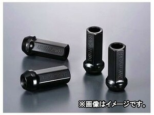 デジキャン クロモリレーシングナット ブラック 17HEX貫通 P1.5 50mm CN6K5015BK-DC 入数：1セット(4本入) トヨタ クラウンマジェスタ