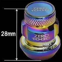 ZERO-1000/零1000 レーシングロックナット 袋タイプ 全長：28mm 707-LC002C 入数：1セット(4本)_画像2