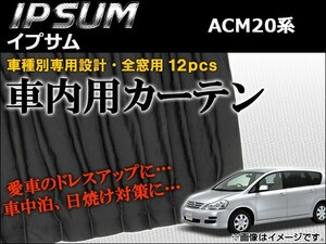 車種別専用カーテンセット トヨタ イプサム ACM20系(ACM21W,ACM26W) 2001年～2009年 AP-CT17 入数：1セット(12ピース)