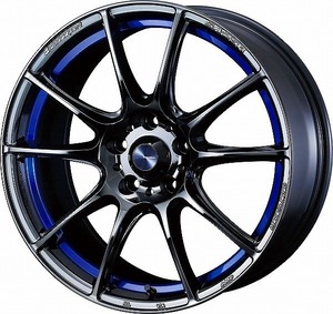 WedsSport ホイール SA25R ブルーライトクロームツー 18インチ×7.0J +53 5H114.3 0073729