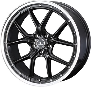 NOVARIS ホイール ASSET S1 GUN-META/RIM POLISH 18インチ×8.0J ＋42 5H114.3 入数：1台分(4本) 41344