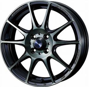 WedsSport ホイール SA25R ウォースブラッククリアー 15インチ×5.0J +45 4H100 0073683