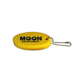 MOON Equipment フロート 水に浮く 片面プリント 黄色 イエロー キーリング mooneyes ムーンアイズ キーホルダー 120円発送可の画像3