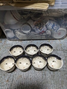 京焼　万福の煎茶湯のみ7個