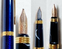 URANUS 天王星金筆 ペン先10K 万年筆 / PARKER パーカー/ CERAMIC OHTO セラミックオート ボールペン 箱付まとめて3本セット☆文房具_画像5