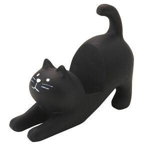 のび猫スマホスタンド 黒猫