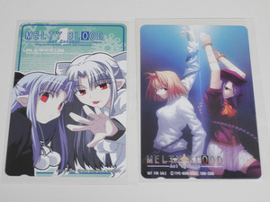 MELTY BLOOD Act Cadenza メルティブラッドアクトカデンツァ 非売品テレホンカード 2枚【未使用】【送料無料】