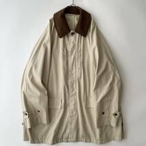 steven alan size/XL (q) スティーブンアラン オーバーコート ステンカラー ビッグシルエットアウター ベージュ コットン coat_画像1