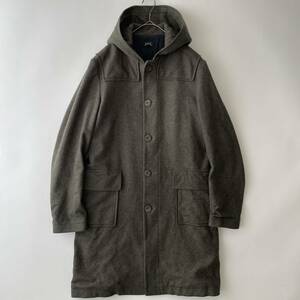 【フランス製】A.P.C. size/S (ie) アーペーセー メルトンフーデッドコート パーカー アウター フード カーキ グリーン FRANCE coat APC