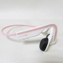 T8723☆SHOKZ ショックス (旧 Aftershokz) 骨伝導 ワイヤレスイヤホン OPENMOVE AS660 ヒマラヤピンク 動作確認済み＆初期化済み 中古品_画像2