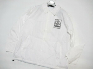 【美品】 PEACEMAKER ピースメーカー コーチジャケット size XL ホワイト 