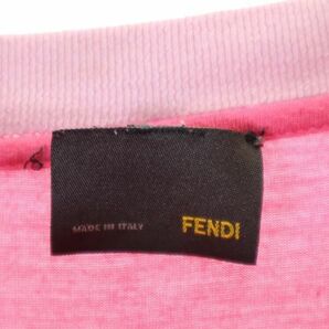 フェンディ イタリア製 シルクブレンド 長袖 Tシャツ 48 ピンク FENDI メンズ 231004の画像8