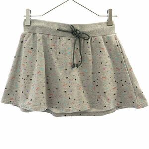  X-girl star pattern sweat miniskirt 2 gray X-girl lady's 231005