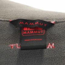 マムート 長袖 ジップジャケット L グレー Mammut ロゴ刺繍 裏フリース メンズ 231024_画像9
