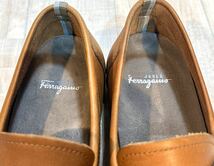 Salvatore Ferragamo フェラガモ◆25.5cm 7.5◆コインローファー モカシン 革靴 本革 レザー ビジネスシューズ ドレスシューズ 靴 ITALY製_画像9