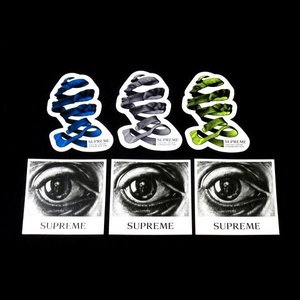17SS Supreme M.C. Escher Sticker Set エッシャー ステッカー 6枚 セット Face Eye