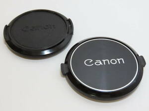 Canon Snap-on Lens Cap 55mm　キャノン レンズキャップ 意匠違い ２種