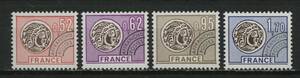 ∞フランス　1976年　プレキャンセル切手/コイン　SC#1487~90　未使用NH　4種完
