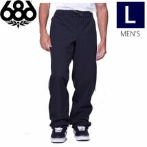 ● 686 WATERPROOF TRACK PANT カラー:BLACK COLORBLOCK Lサイズ メンズ スノーボード スキー パンツ PANT 23-24 日本正規品_画像1