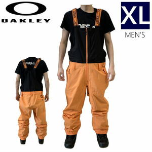 ● OAKLEY TC GUNN RC BIB 3. PNT SOFT ORANGE XLサイズ メンズ スノーボード スキー パンツ PANT ビブパンツ 23-24 日本正規品