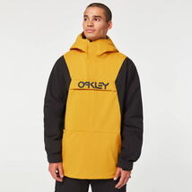 ● OAKLEY TNP TBT INSULATED ANORAK JKT AMBER YELLOW BLACKOUT XSサイズ メンズ スノーボード スキー ジャケット 23-24 日本正規品_画像3