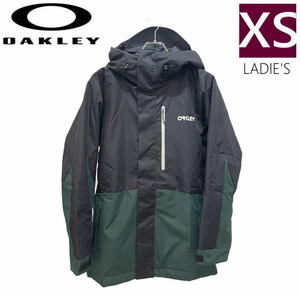 ● OAKLEY WMNS TNP TBT INSULATED JKT BLACK HUNTER GREEN XSサイズ レディース スノーボード スキー ジャケット 23-24 日本正規品