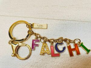 Folli Follie(フォリフォリ)ファルチニューヨーク　キーホルダー　バッグチャーム (falchi New York )美品　キーリング 