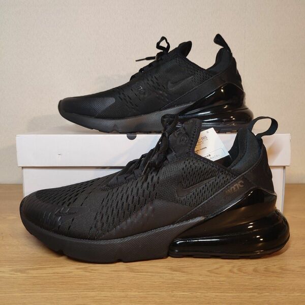 箱・タグ付 大人気 NIKE AIR MAX 270 ALL BLACK 28.5