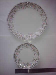 ☆美品☆ ナルミ　NARUMI　洋食器　プレート　大28×26.3ｃｍ　1枚　／　小16.5ｃｍ　5枚