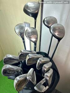 【お手軽メンズゴルフセット】初心者/入門者向 Willson Staff、GOLF5 15本セット　フレックスSR/R　キャディバック付 ウィルソン ゴルフ５