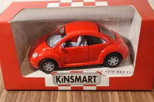 KINS MART　VW　NEW　ビートル　プルバックカー　赤　未使用未開封品
