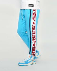 AX99)RICH STAR BIG LOGO EMB BLOCKトラックパンツ(Y4230115)/BLUE/リッチスター/チーフキーフ/CHIEFKEEF/2XL